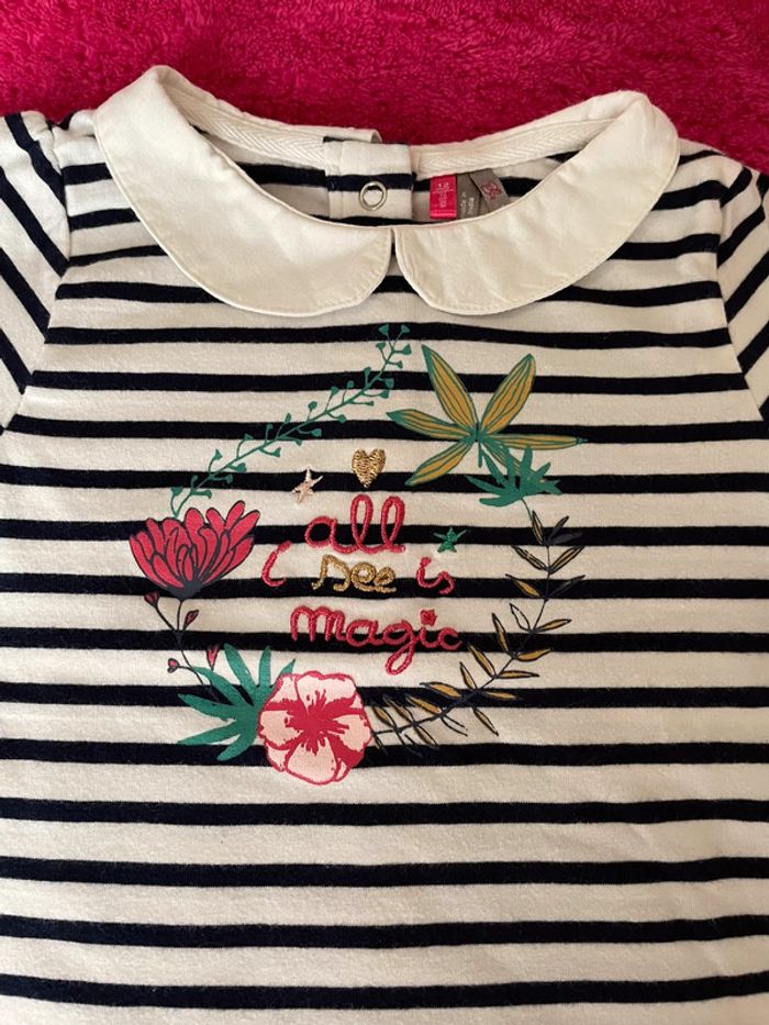 T-shirt manches longues Orchestra 12 mois - 74 cm - photo numéro 2