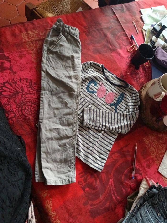 Jean + tee-shirt ML 6ans