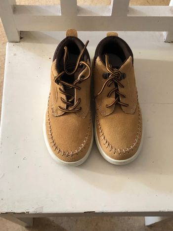 Chaussures, enfants, en daim neuf