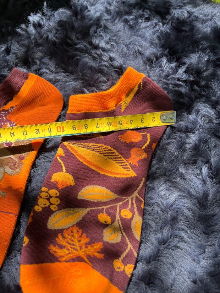 Chaussettes basses automnales – écureuil & feuillage - photo numéro 4