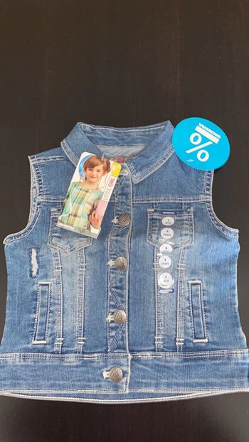 Neuve gilet jean sans manche orchestra