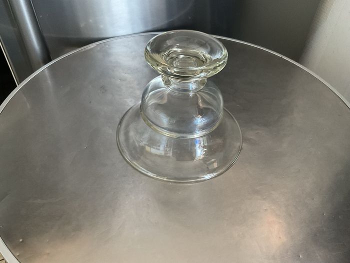 Vase sur pied en verre - photo numéro 4