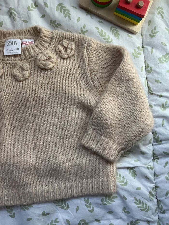 pull chaud beige zara 2 ans - photo numéro 4