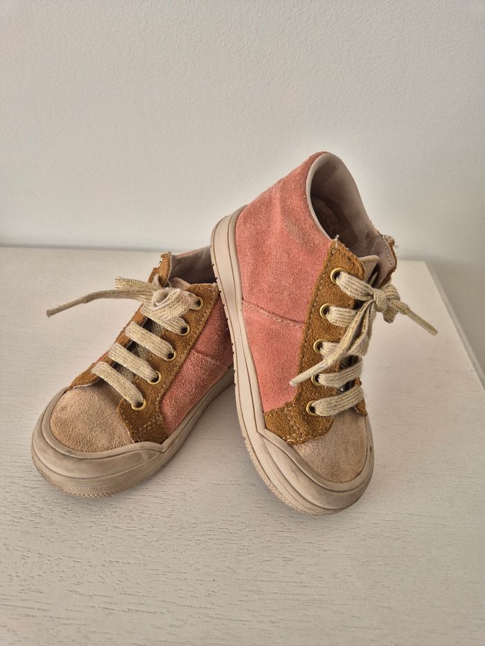 Chaussures montantes daim + cuir fille pointure 23 Bopy - photo numéro 8