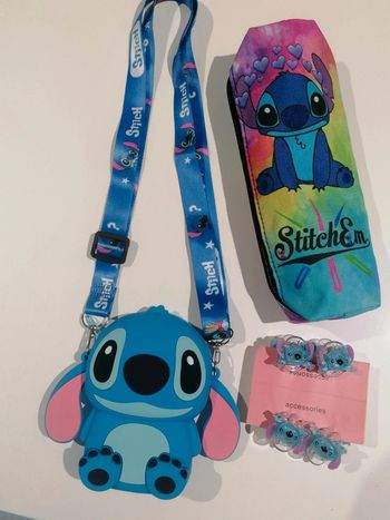 Lot Stitch trousse sac pinces cheveux 👧🏻