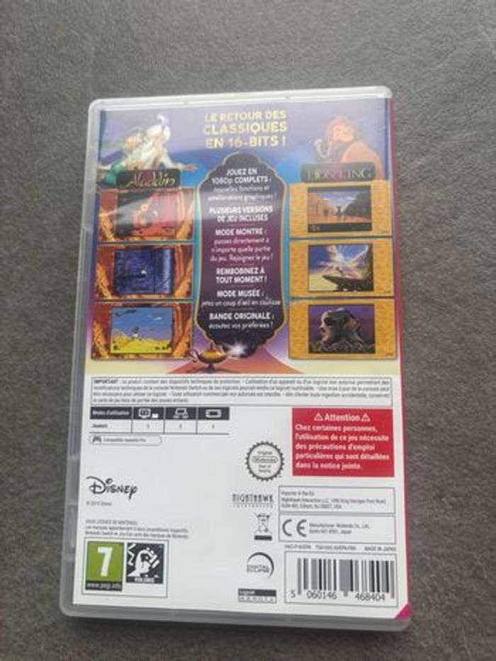 Jeu Nintendo Switch Disney Classic Games Aladdin And The Lion King - photo numéro 3