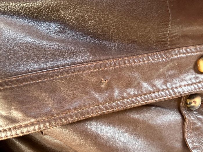 veste 3/4  cuir vintage - photo numéro 6