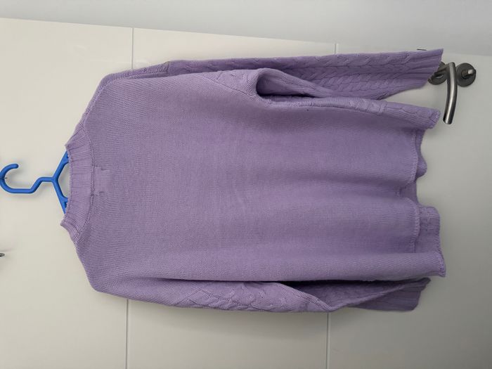 Pull en maille texturée lila Wednesday’s Girl - photo numéro 4