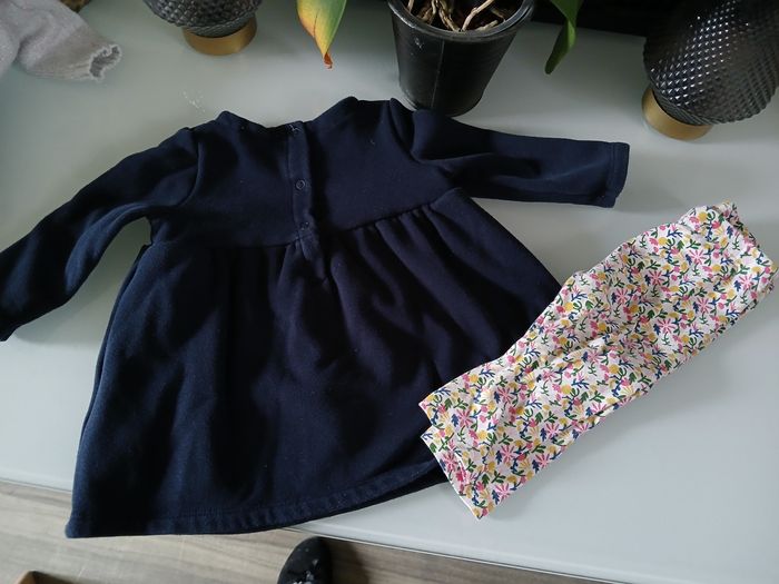 ENSEMBLE TUNIQUE CHAUDE FLEURI LEGGING DPAM - photo numéro 4