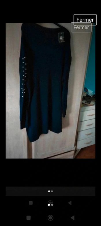 Robe pull bleu marine