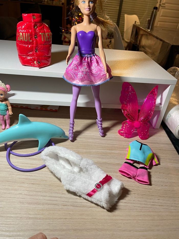 Barbie dreamtopia accessoires divers dauphin et petite sœur  Doudoune sans manche parfum Jean Paul Gaultier - photo numéro 2