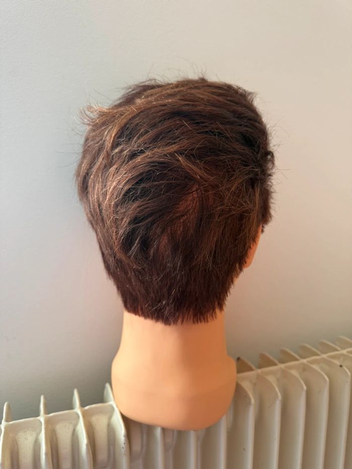 Tête malléable professionnelle Raphaël Perrier - Cheveux châtain avec mèches/reflets - photo numéro 3