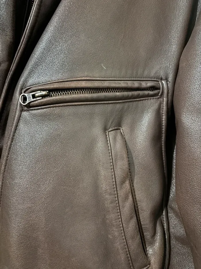 Blouson en cuir Chevignon - photo numéro 5