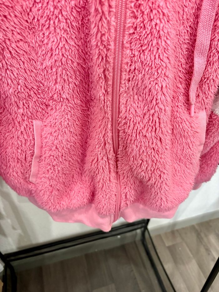Gilet zippé teddy flamant rose Undiz - Taille L - photo numéro 7