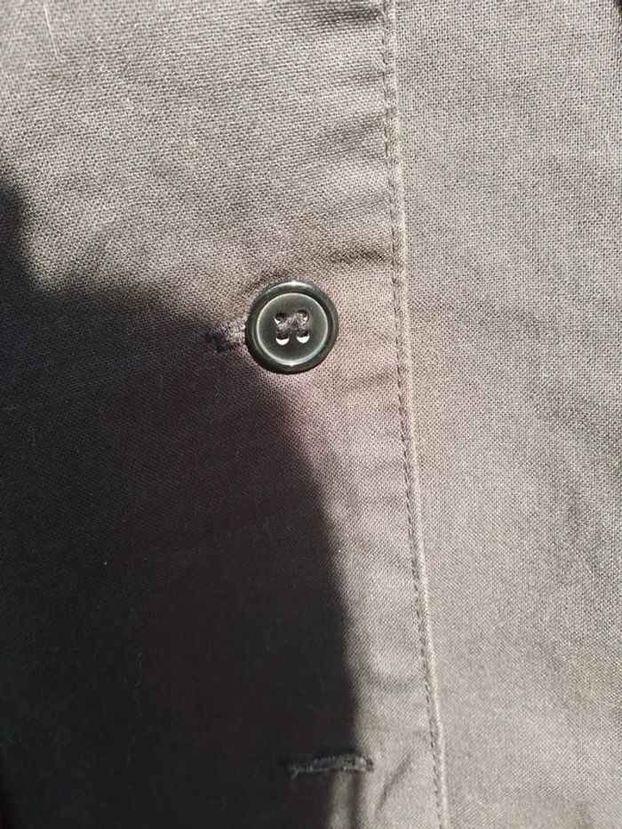 Chemise manches longues grise foncé ado - photo numéro 3