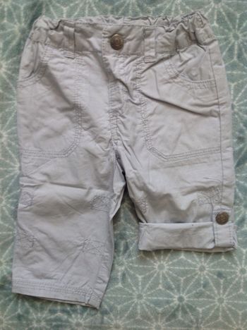 Pantalon / pantacourt In Extenso gris clair - 6 mois