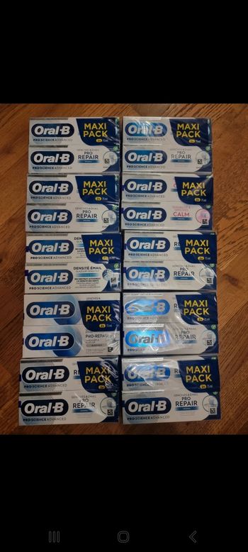 20 dentifrices oral B
