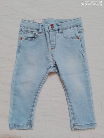 Zara pantalon jean bleu clair 68 cm