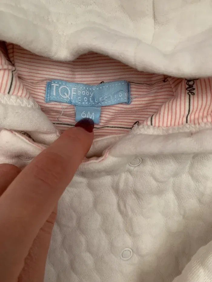 Gilet/manteau blanc bébé fille 6 mois - photo numéro 4
