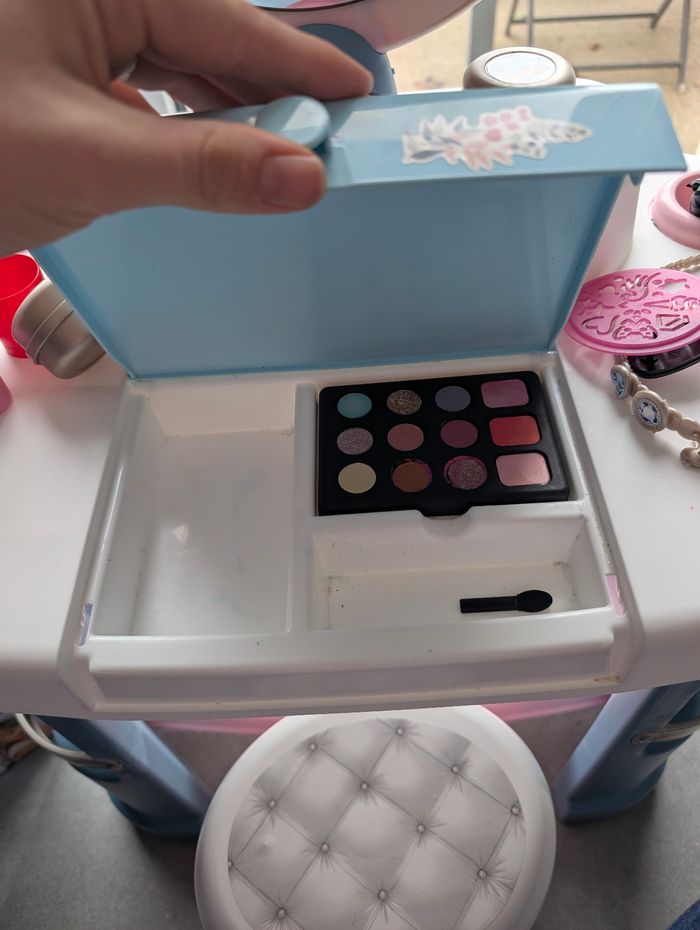 Coiffeuse smoby avec accessoires unique + carton - photo numéro 5