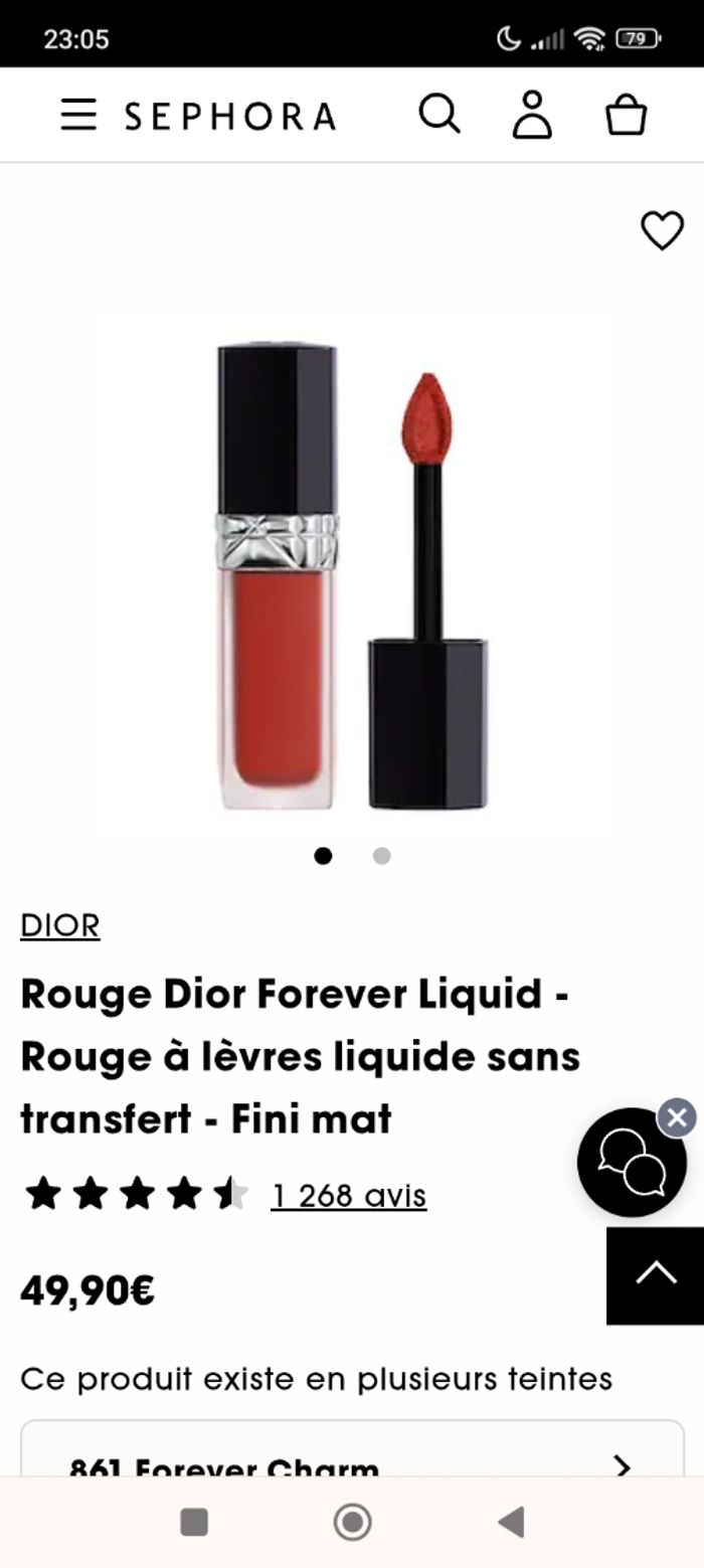 Rouge à lèvres fini mat sans transfert