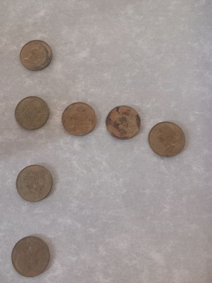 Pièces de centimes de franc Année 80 - photo numéro 7