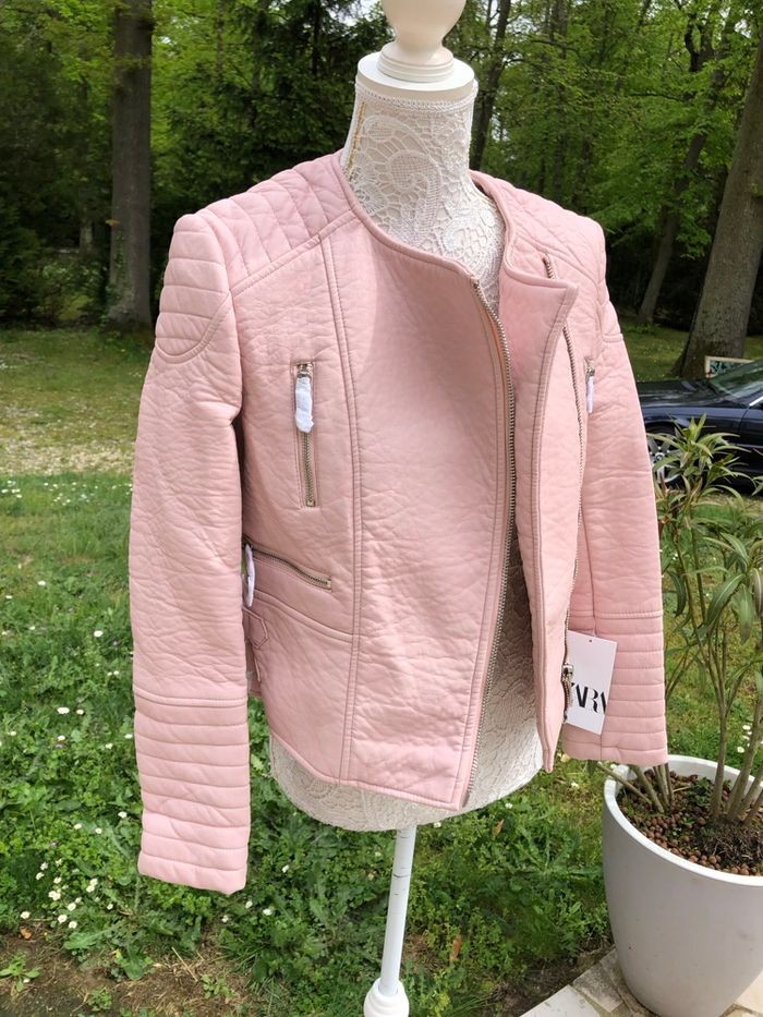 Blouson Zara en simili cuir neuve taille M - photo numéro 4