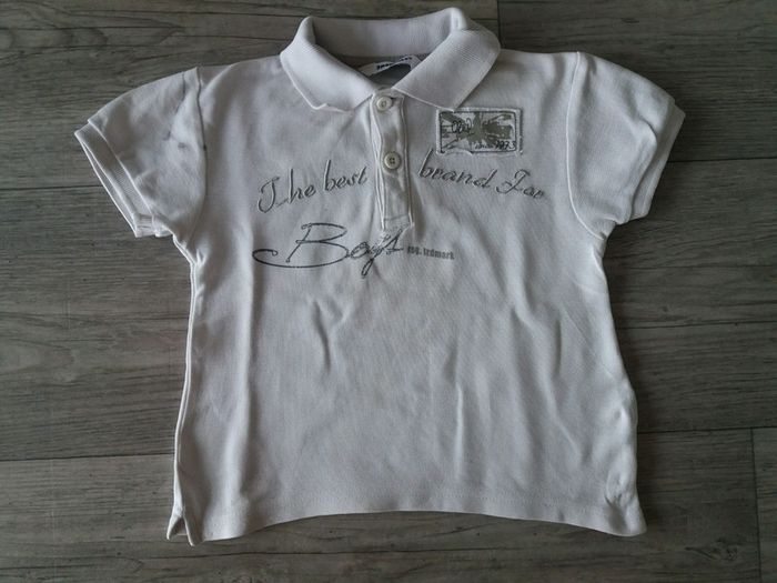 Polo manches courtes 3 Pommes taille 2 ans