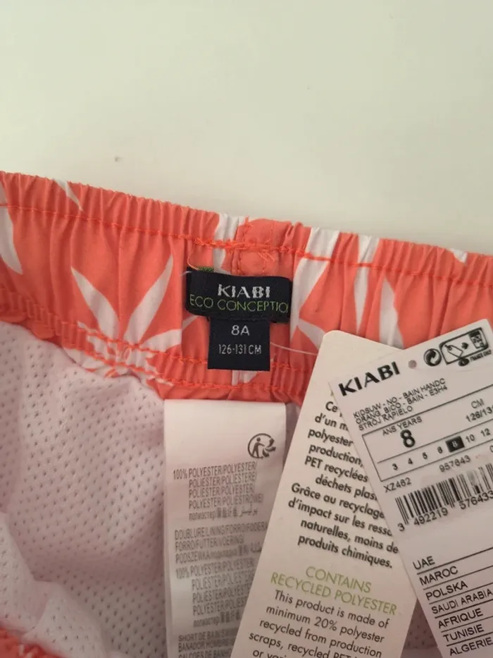🩳 Caleçon short de bain garçon 8 ans neuf kiabi - photo numéro 3