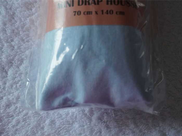 Drap housse bleu Baby Fitted neuf Dimension 70 x 140 cm - photo numéro 2
