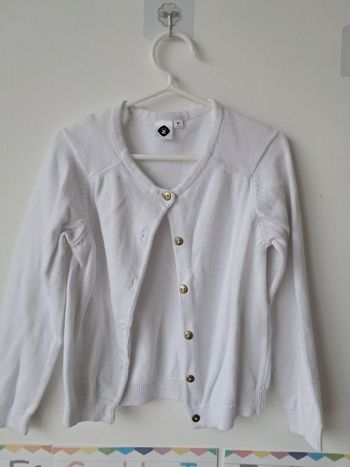 Gilet leger blanc 4 ans