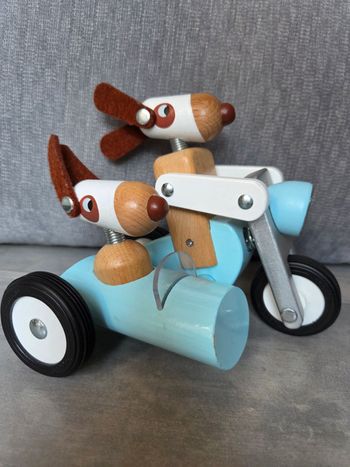 Spirit Sidecar Philip Janod jouet en bois moto