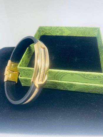 Blacelets chaîne cuir acier inoxydable