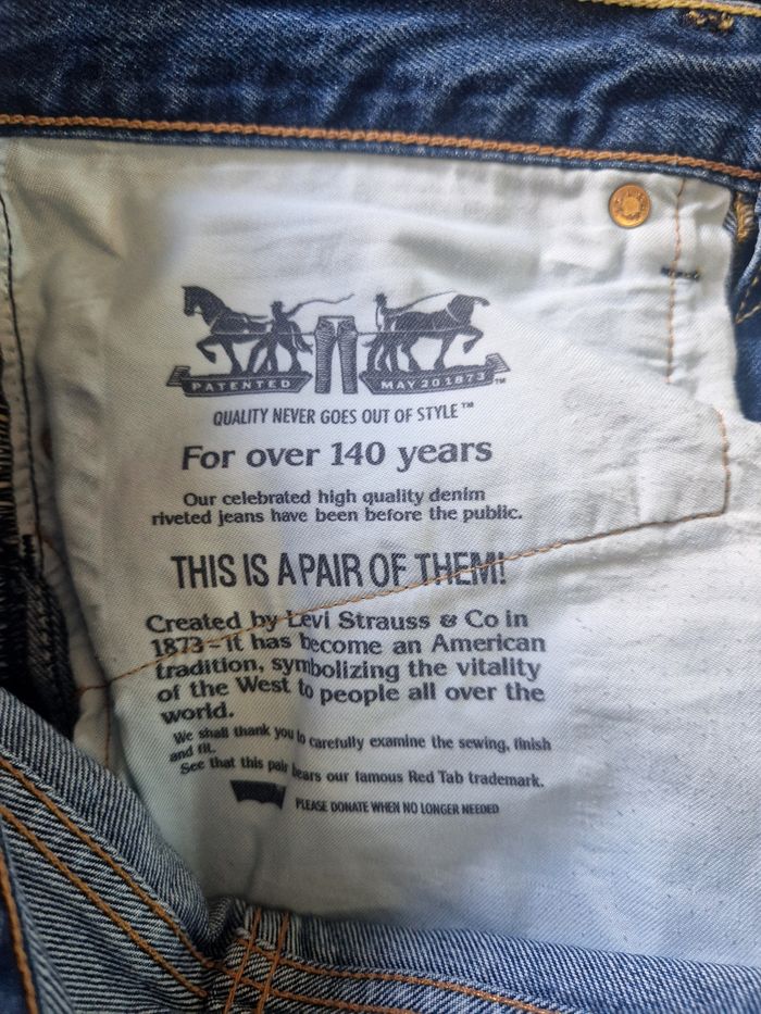 Jeans  , homme  , Levis 751 , taille 44 ( w34 L34 ) - photo numéro 10