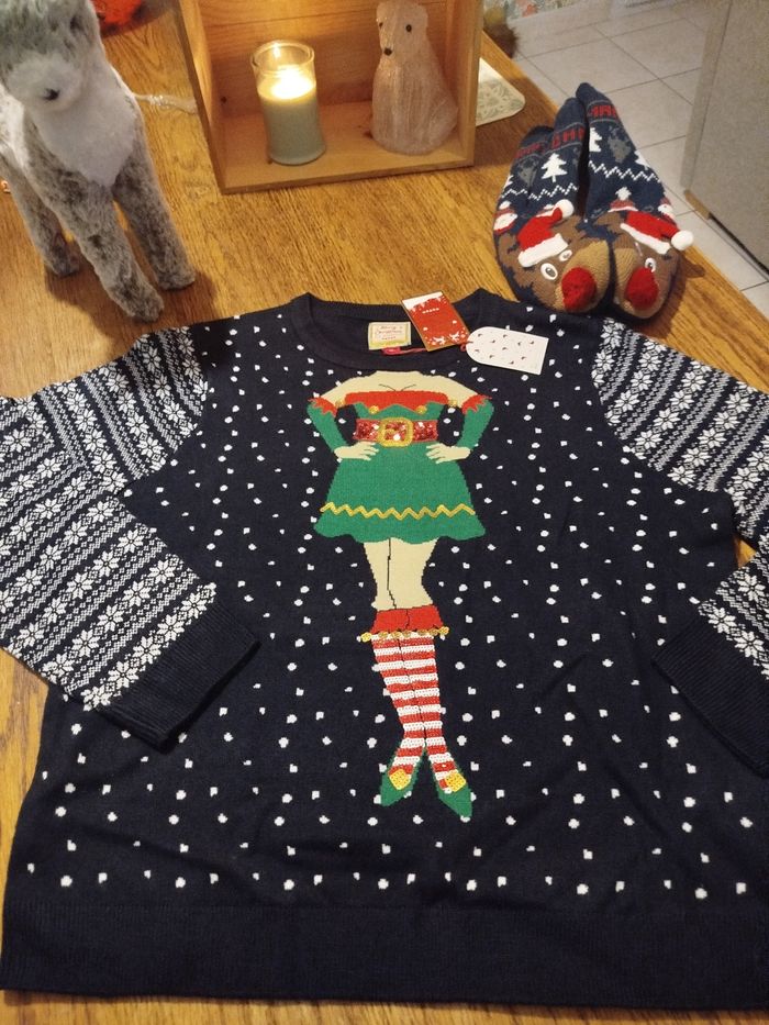 Pull de Noël mixte T.XXL - photo numéro 2