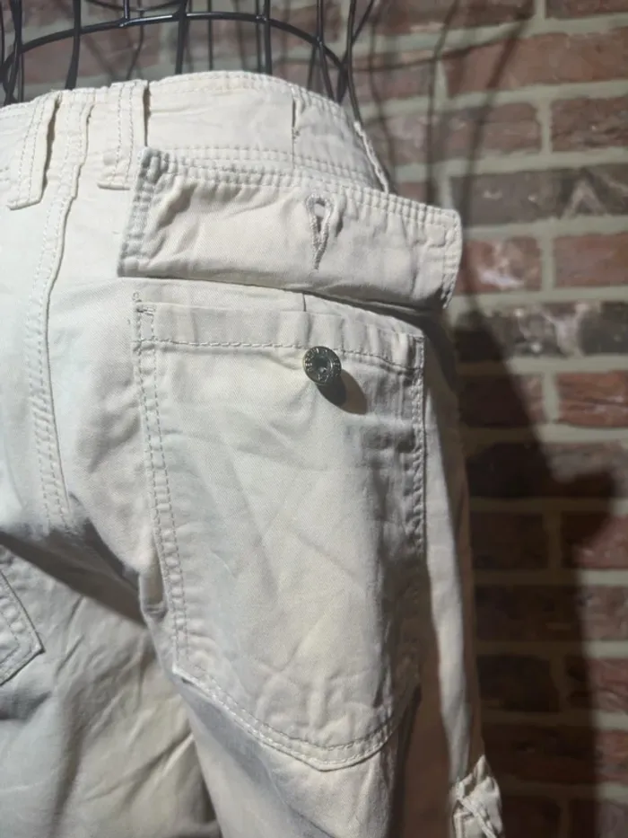 Jeans beige cargo Bershka Taille 32/XXS - photo numéro 15