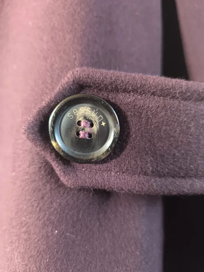 Magnifique manteau laine couleur prune - photo numéro 10