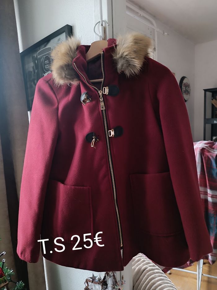 Manteau bordeau