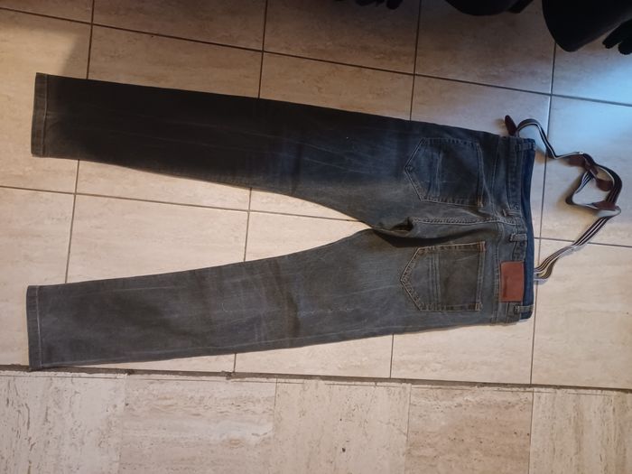 Pantalon jean homme slim desigual à bretelle  42 très bon état - photo numéro 6