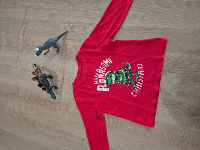 👕 T-shirt rouge Noël - 3-4 ans - photo numéro 2