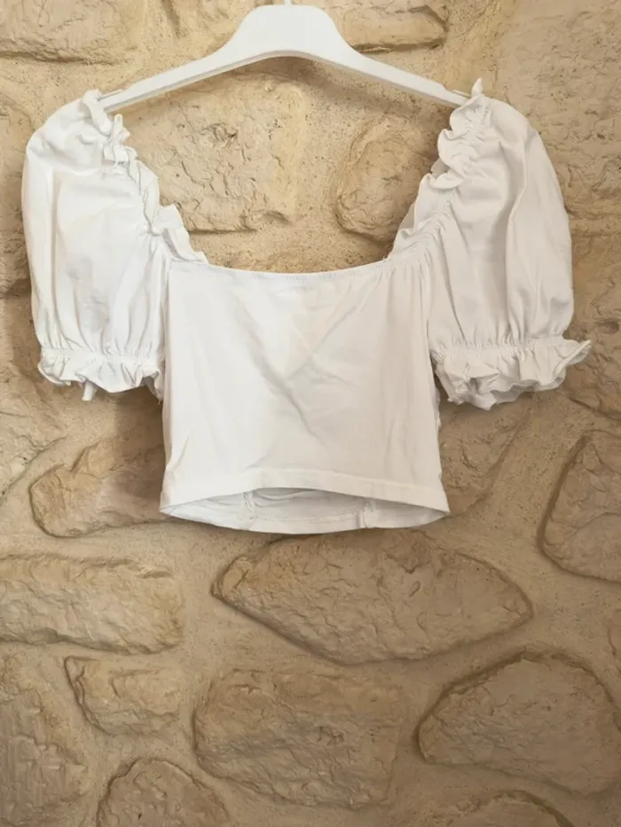 Top blanc shein - Taille XS - photo numéro 2