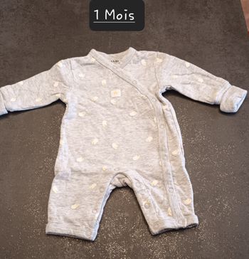 Combinaison molletonnée 1mois