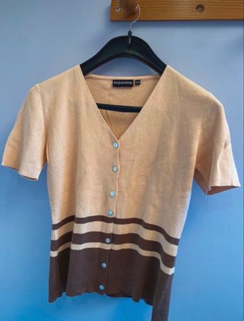 Gilet manches courtes, T. S/M. Donc 38/40.