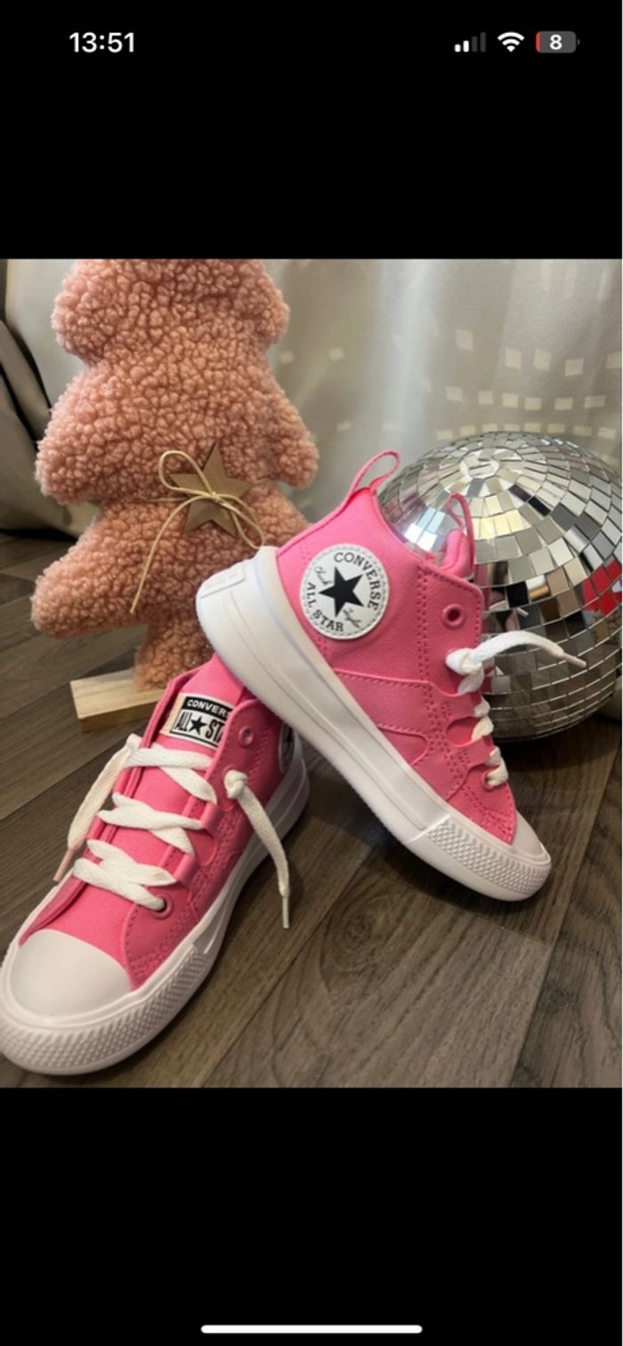 Converse rose fille - photo numéro 2