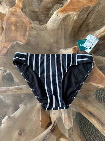 Bas de maillot de bain Roxy femme rayure noir blanc