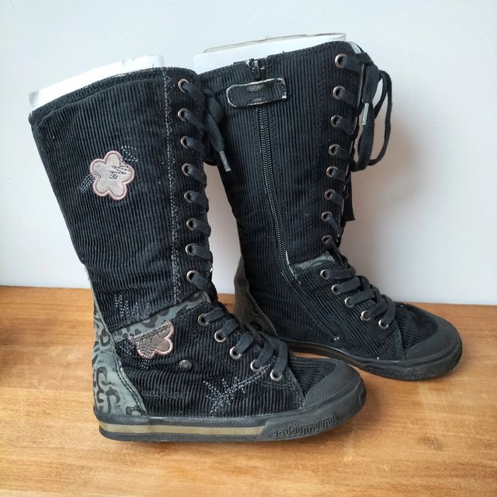 Bottines Boots Botte Catimini Fille Bottes En Velours Catimini