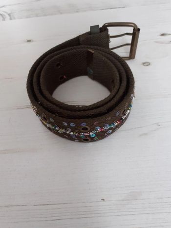 Ceinture fille 87 cm verte