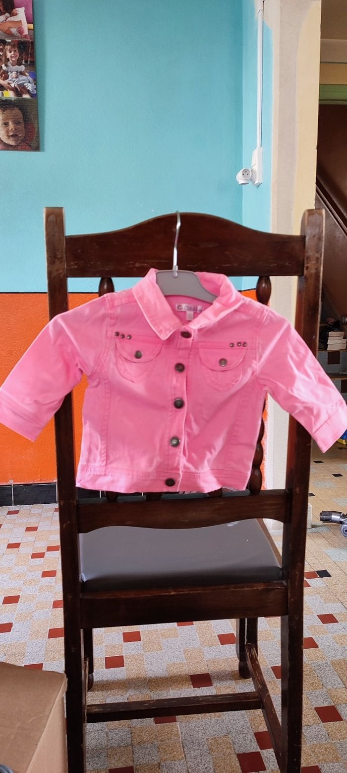 Veste en  jean  rose