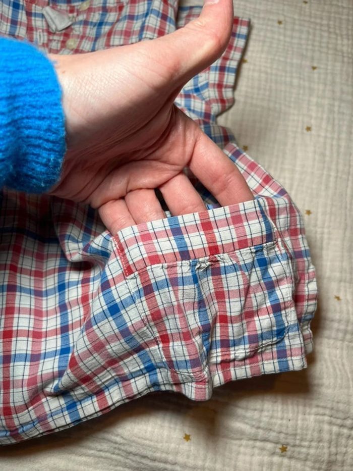 Blouse à carreaux Bonpoint 4 ans - photo numéro 4