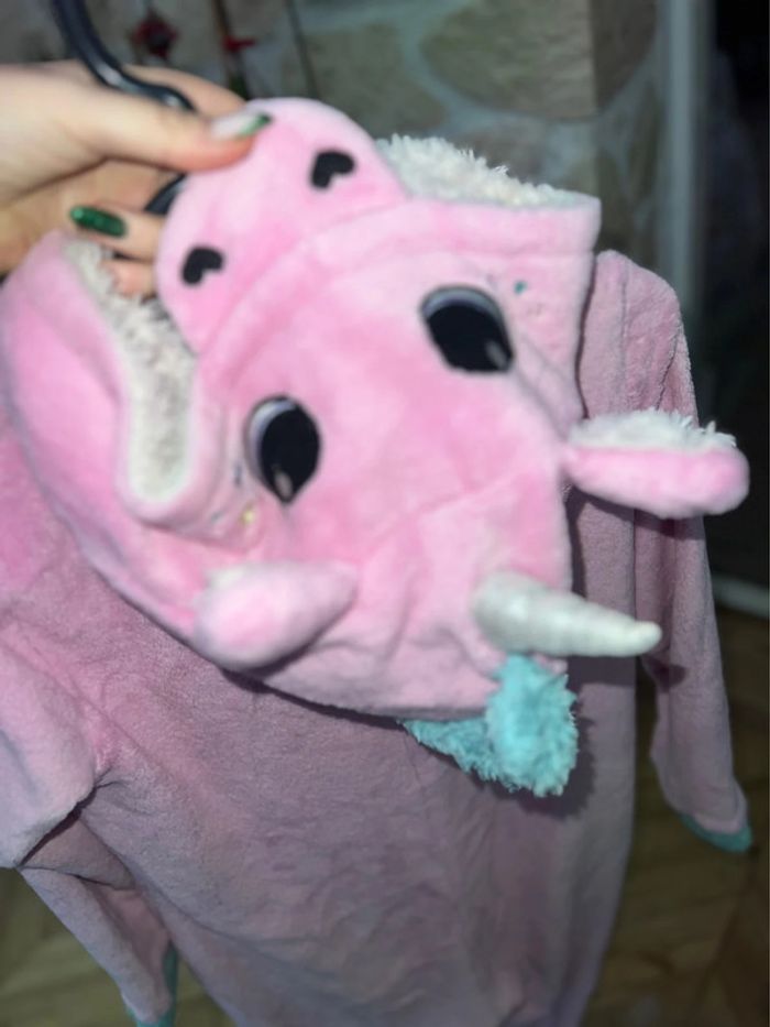 Combi Pyjama combinaison begummy polaire hiver 13-14 ans 13 14 licorne costume polaire tout doux - photo numéro 7